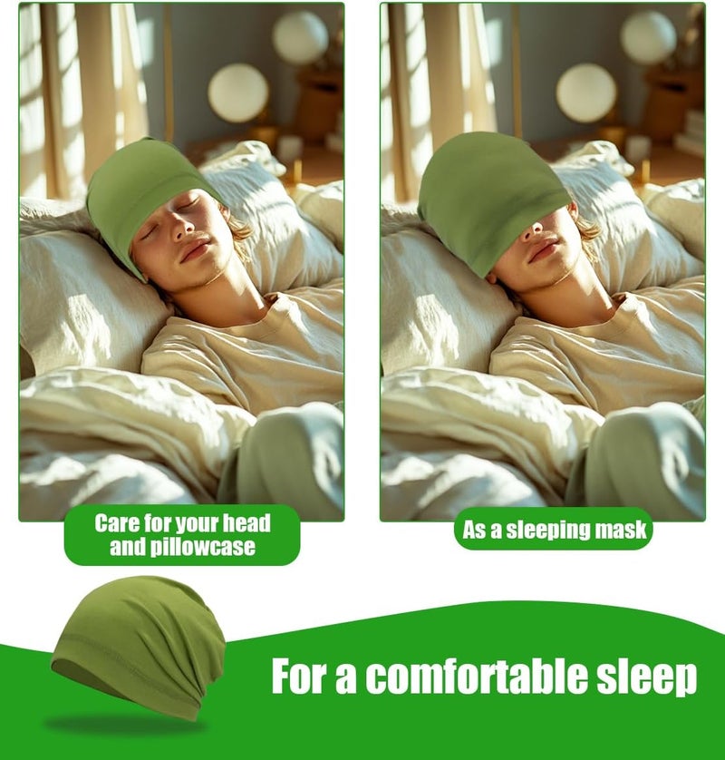 SRLLBBY Lightweight Cotton Beanie, Breathable Thin Sleep Hats, Skull Caps for Running Cycling Hiking Fishing - Image 4